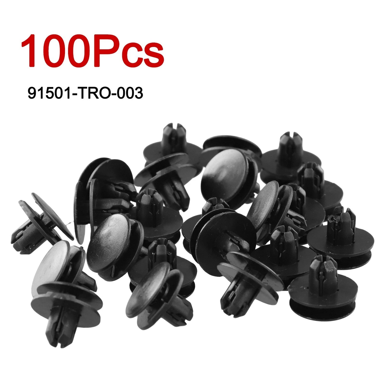 For Fender Push Type Clips For Rivet Retainers 100pcs 8mm
