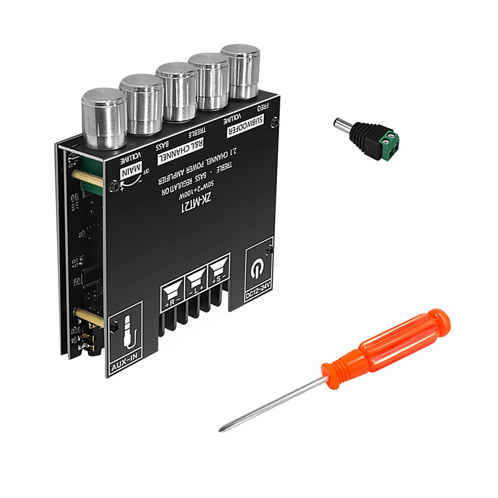 Zk-mt21 Bluetooth 5.0 Subwoofer Amplifier Board High Low Tone Amp 2.1