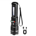 Multi Color Led Flashlight Rechargeable 1200mah Zoomable For Camping