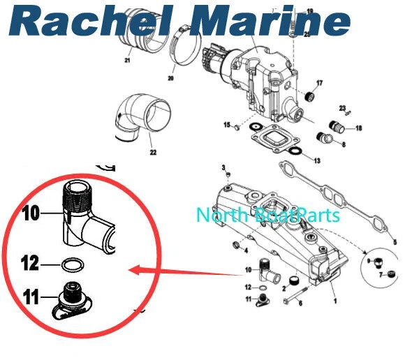 Exhaust Manifold Drain Plug Elbow – MerCruiser