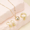 Punk Style Heart Necklace Set