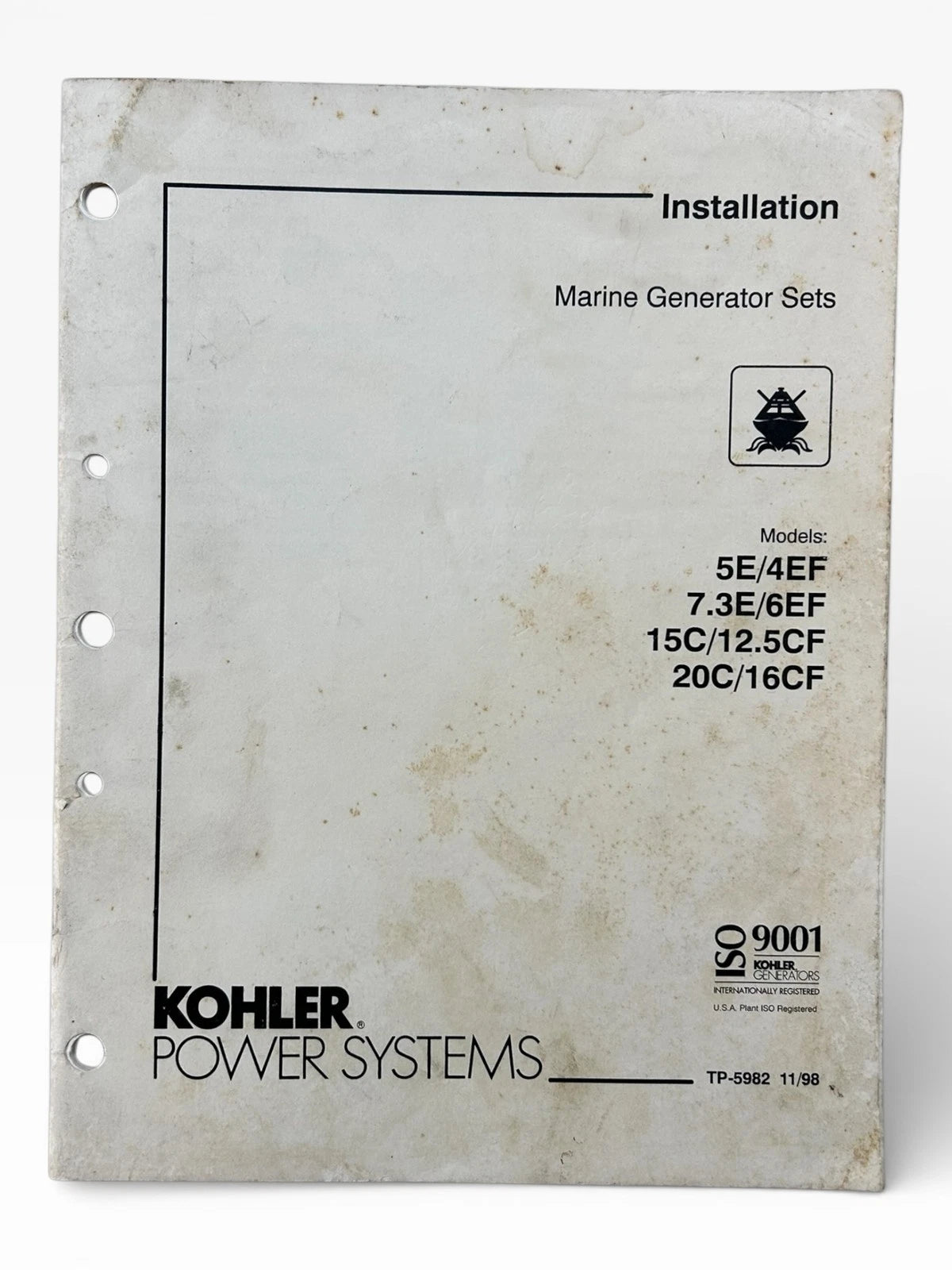 Kohler Power Systems Tp-5982, Marine Generator Installation Service