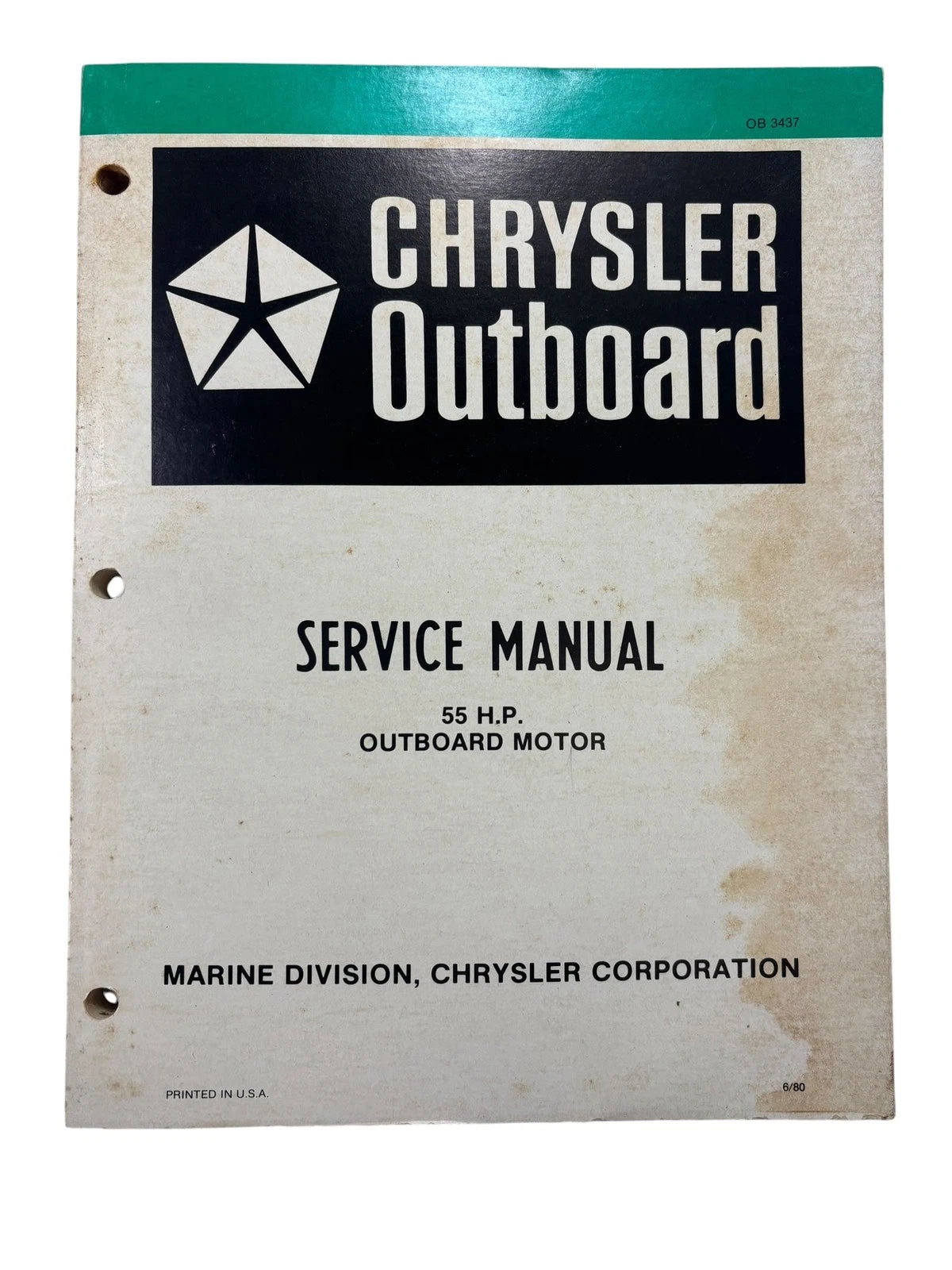 Chrysler Outboards Ob3437, 55 Hp Outboard Motors | Hook & Hull Co