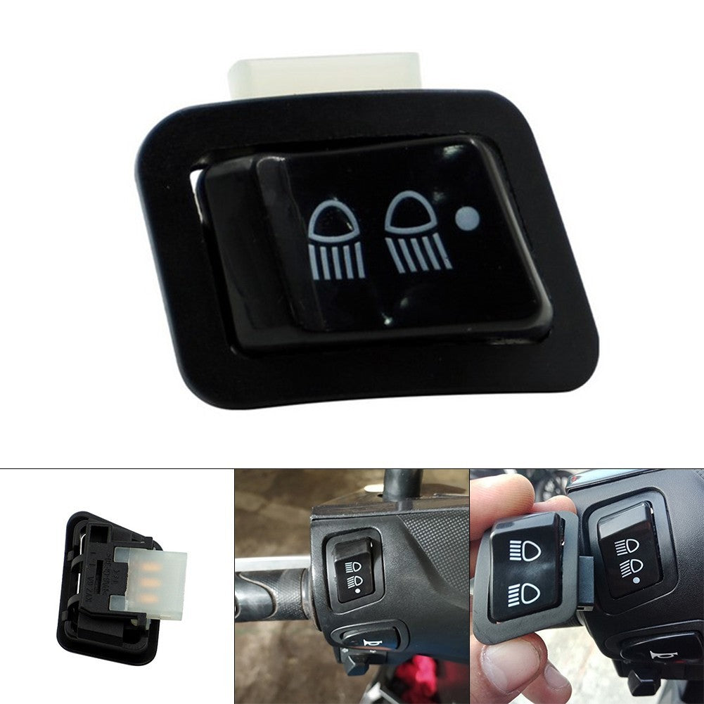 Motorcycle Switch Black White Dimmer Switch