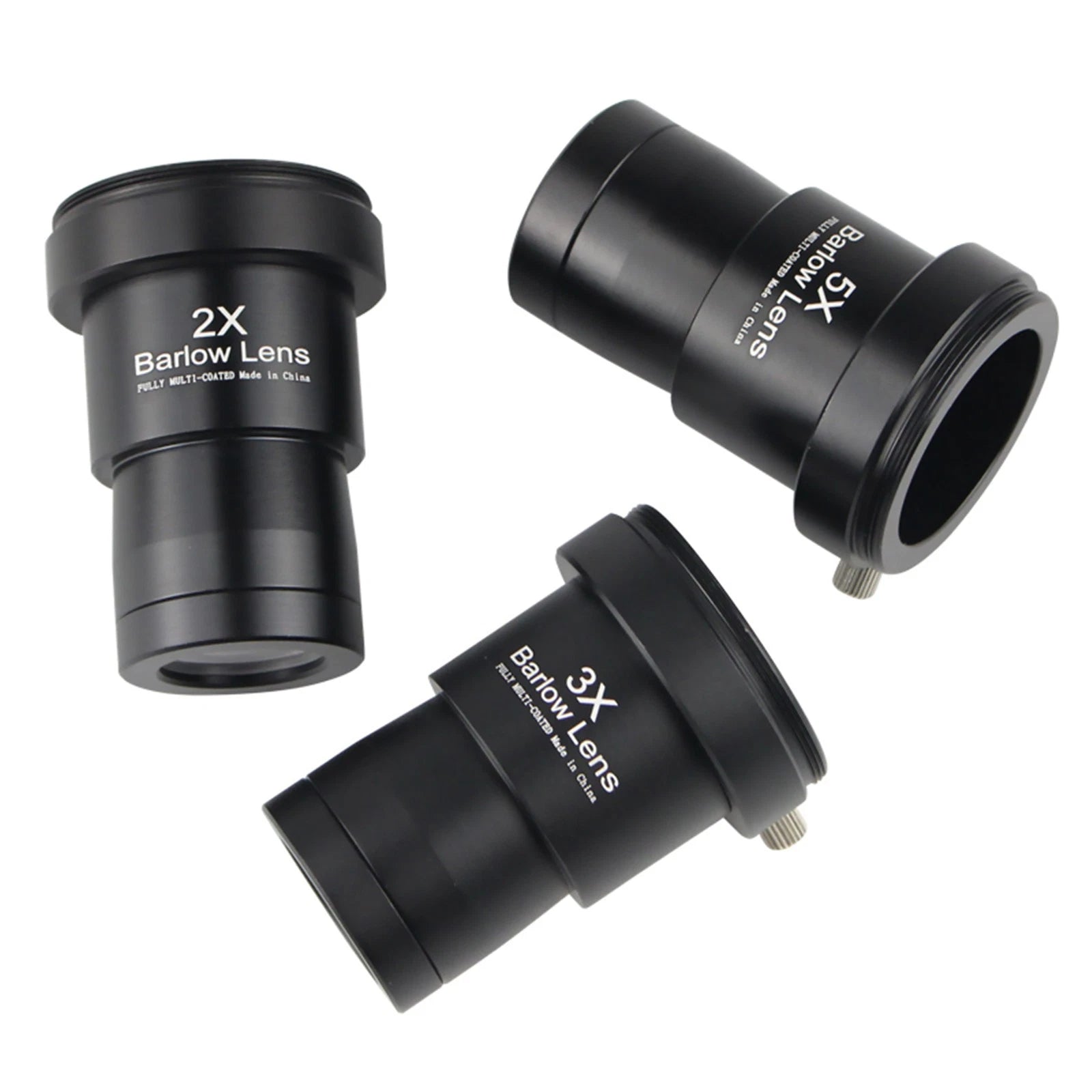Black 2x 3x 5x Eyepiece Lens 1.25 Inch Astronomical Telescope Barlow