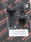 Modquad Lmc-1.75-blk Atv/utv Light Mount Clip Bracket For 1.75 Inch