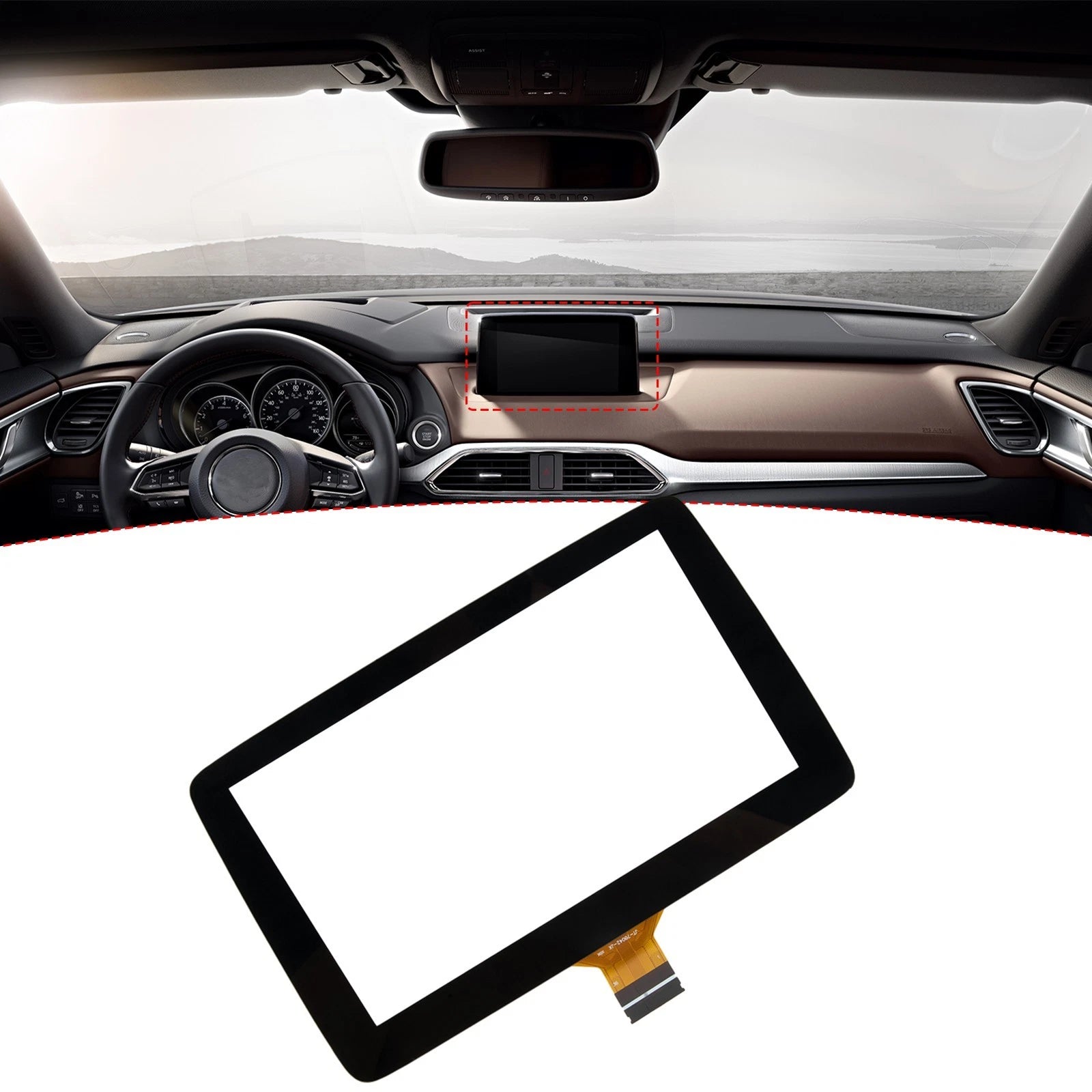 7 Touch Screen Glass For Mazda 3 2014 2015 2016