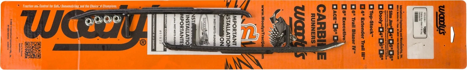 Woodys Pr/woodys 4-inch Carbide Runner For Snowmobiles, Epi3-3180