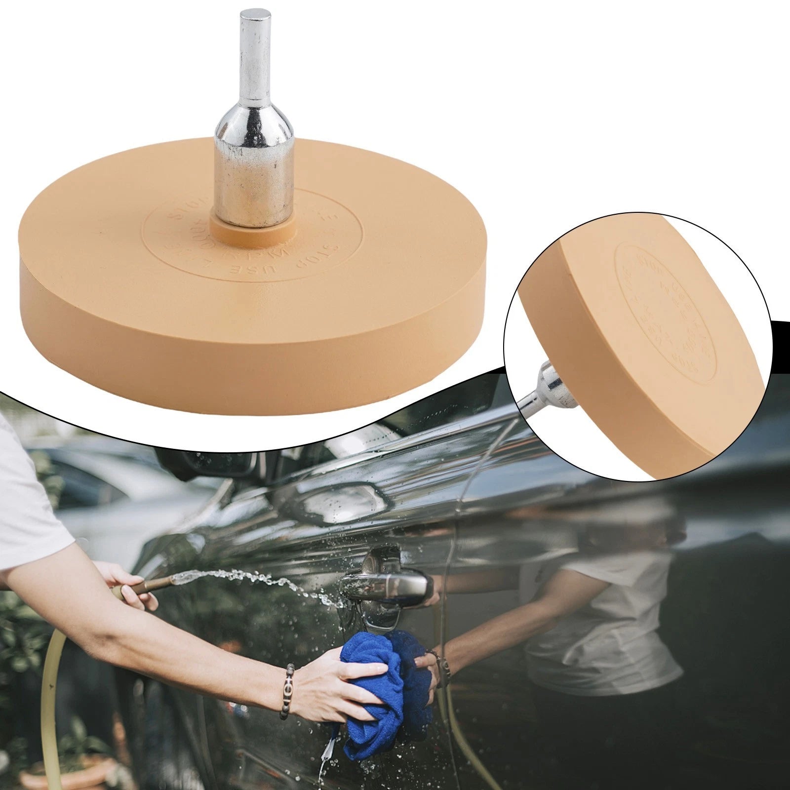 Safe On For Acrylic Enamel And Urethane Paint Rubber Eraser Wheel
