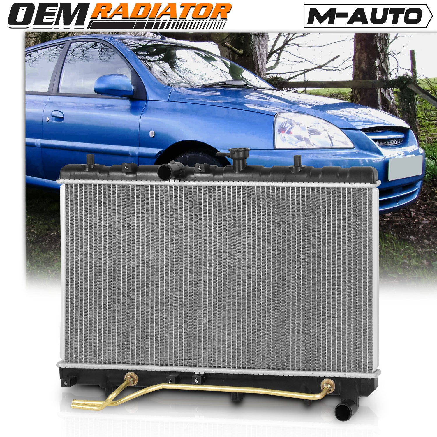 Aluminum Cooling Radiator for Kia Rio