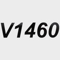 Boat Decal V1460 Black Sticker 8 3/8 x 2 1/8 Inch by Lund