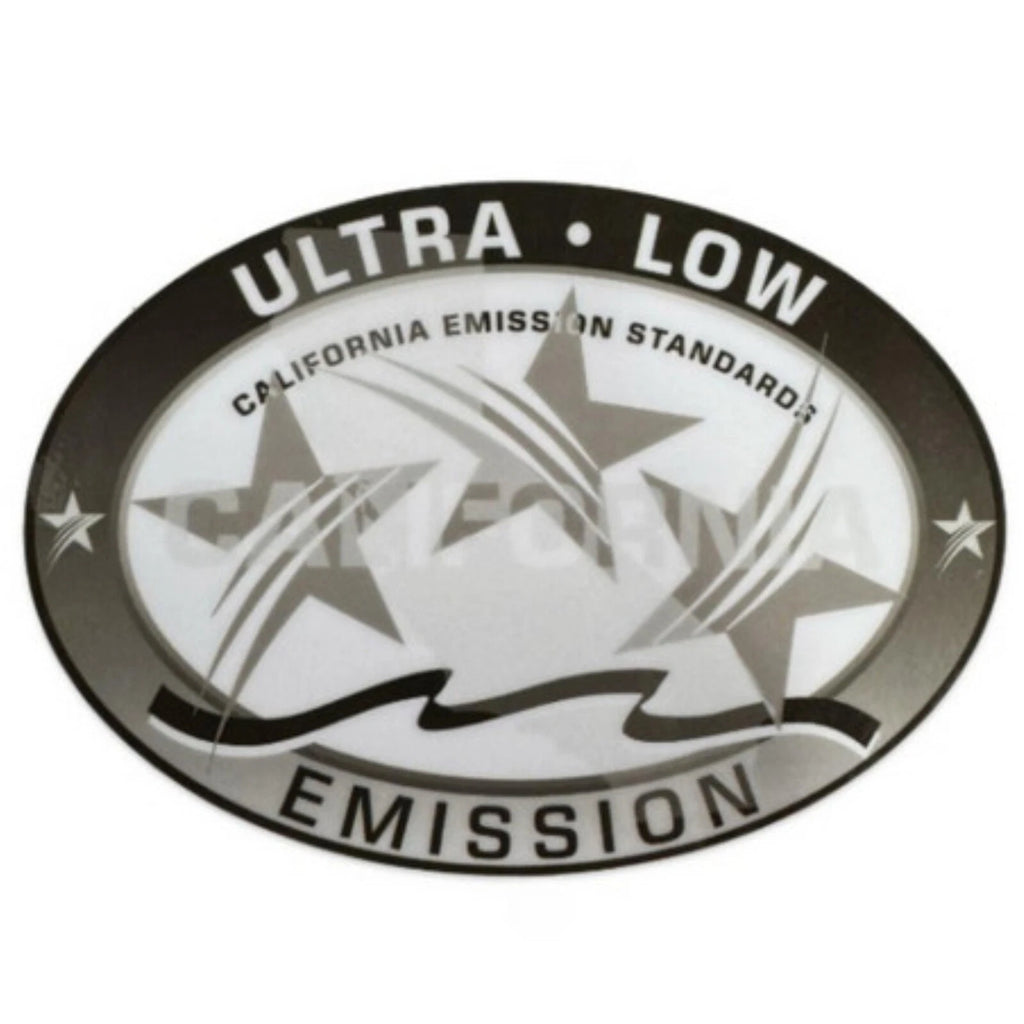 Ultra Low Emission Outboard Sticker for California DOT - Gray 3.58"x2.4"