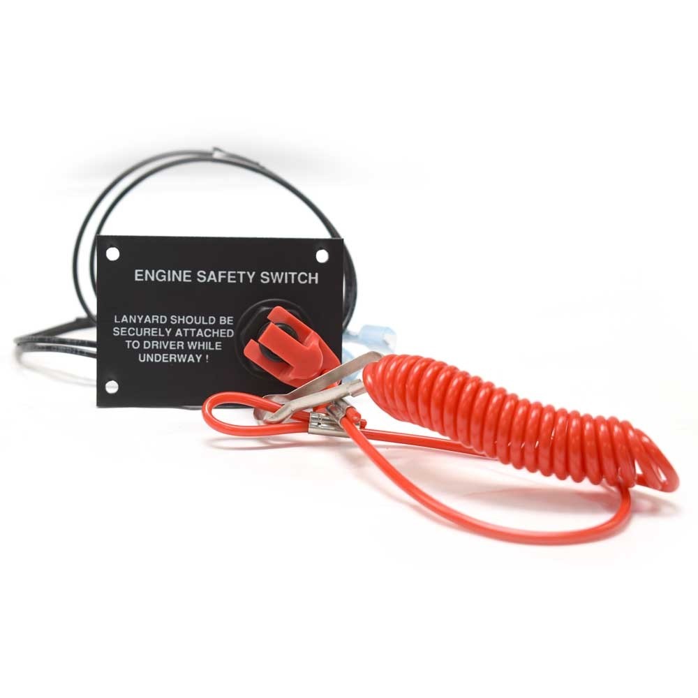 Marquis Boat Engine Kill Switch with Lanyard Black Plastic by Marquis