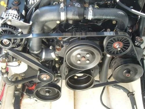 Serpentine Belt Idler Pulley Set for Mercruiser 4.3/5.0/5.7/6.2L MPI