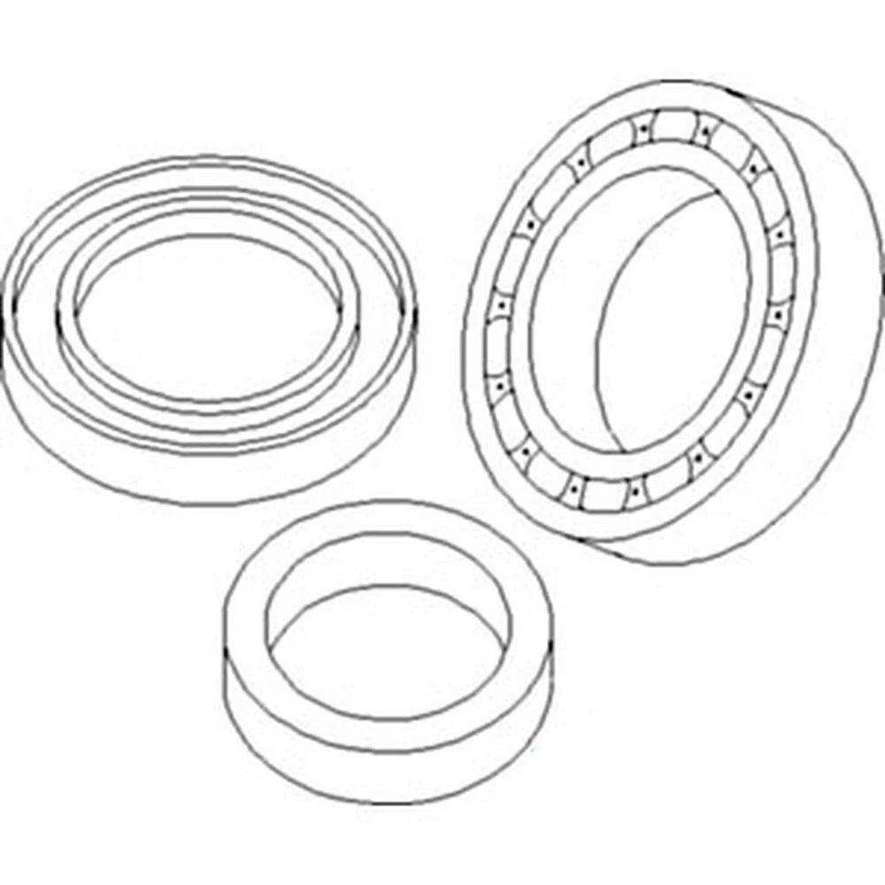 1277253c1 Kit Axle Seal & Bearing Fits Case Ih Tractor: 5088 5288