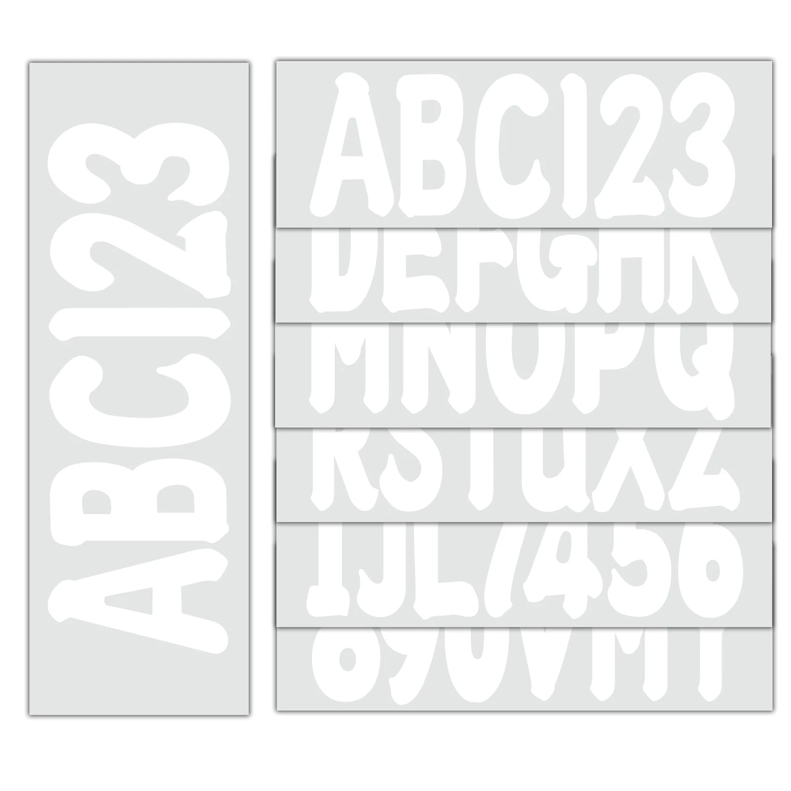 Boat Numbers And Letters Decal Sticker Four Sets Of A-z Four Sets Of