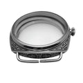 47mm Stainless Black Carving Glass Case For Eta 6497 6498 Seagull