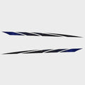 Glastron Graphic Decal 0573043 Blue Black Sticker Set of 2 by Glastron