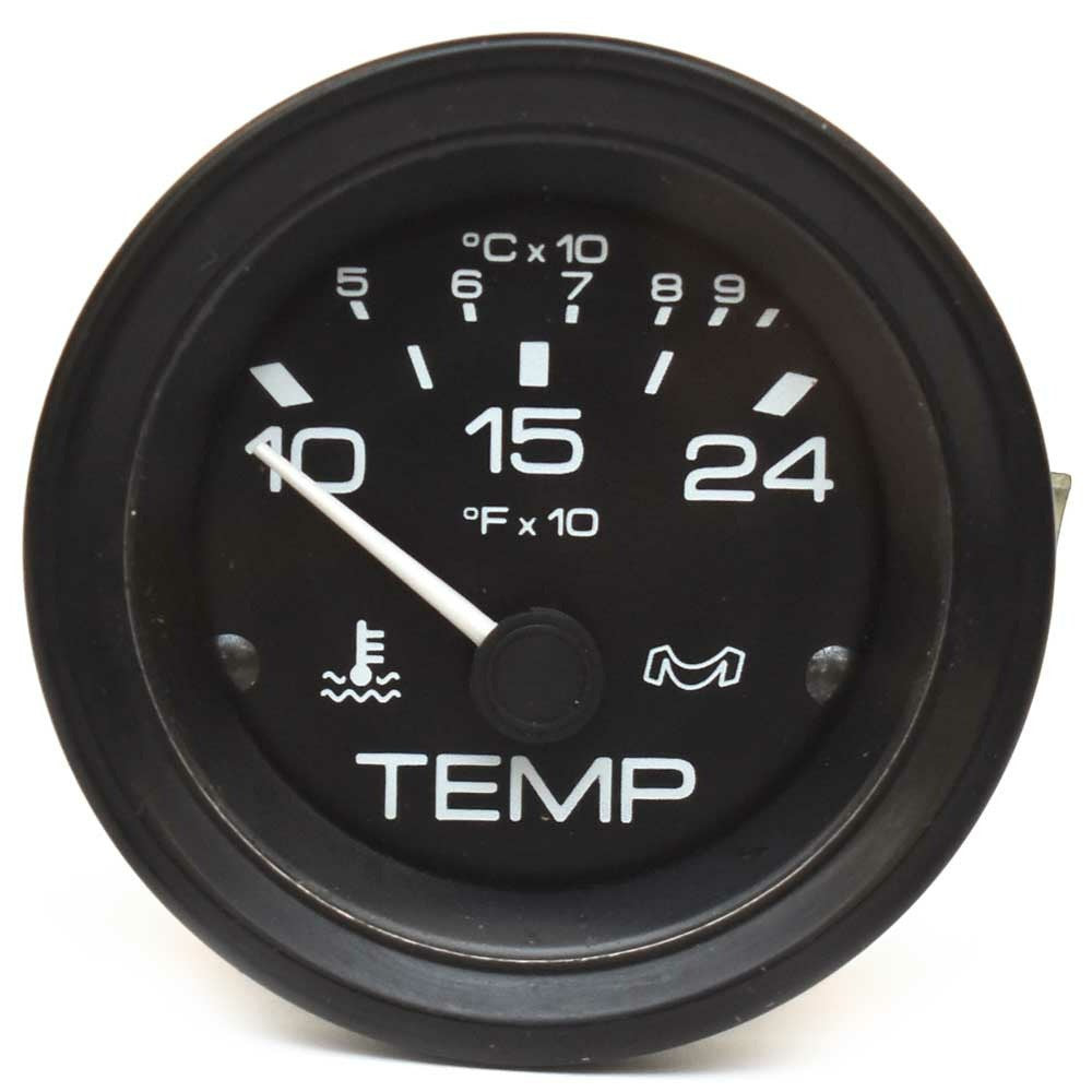 Boat Water Temperature Gauge 2 Inch Black by Medallion