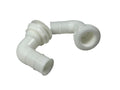 90 Degree Plastic Thru Hull, 1 1/2in, White, 2 Pack, New