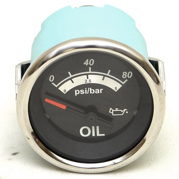 Boat Oil Gauge 2 1/8 Inch Sterling Black by Teleflex