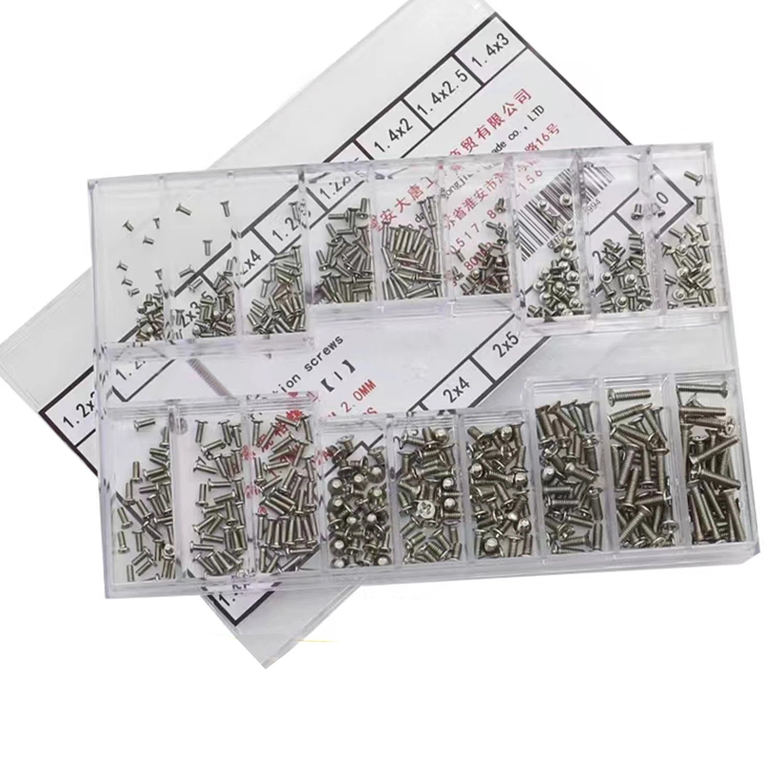 Stainless Steel Mini Watch Back Case Glasses Screw Assortment 1.2mm