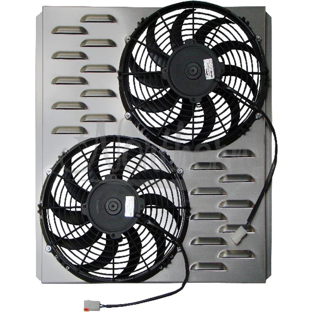Z40066 Dual 11" Electric Fan & Shroud- 18 1/8 X 22 1/8 X 2 5/8
