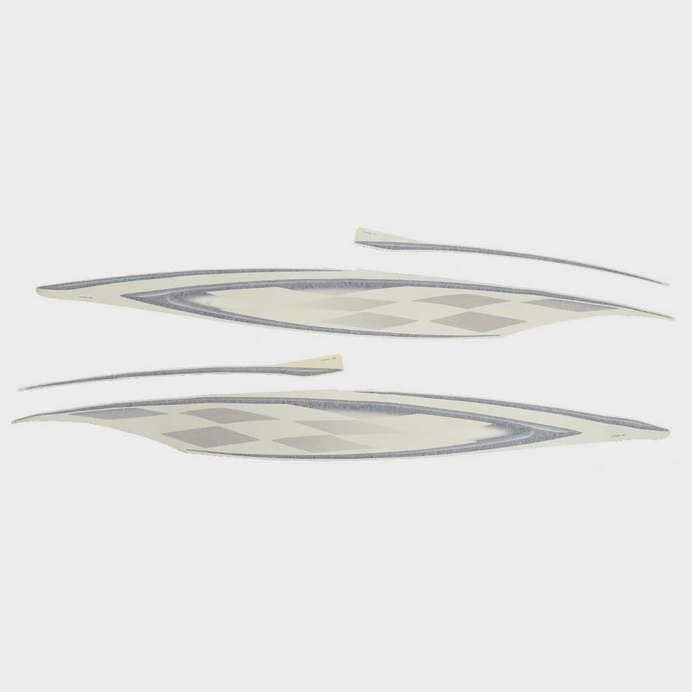 Chaparral Boat Graphic Decal Set of 4 Charcoal/Gold by Chaparral