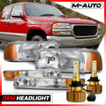 Clear Corner Headlight with 6500K LED for 04-08 Grand Prix