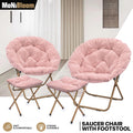 Foldable Saucer Chair - Set of 2