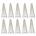 Set Of Ten (10) Galvanized 5' Horizontal E-track Tie-down Rails
