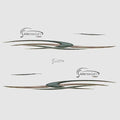 Lowe Boat Graphic Decals 629838 Suncruiser Green Gold Set Of 7 by Lowe