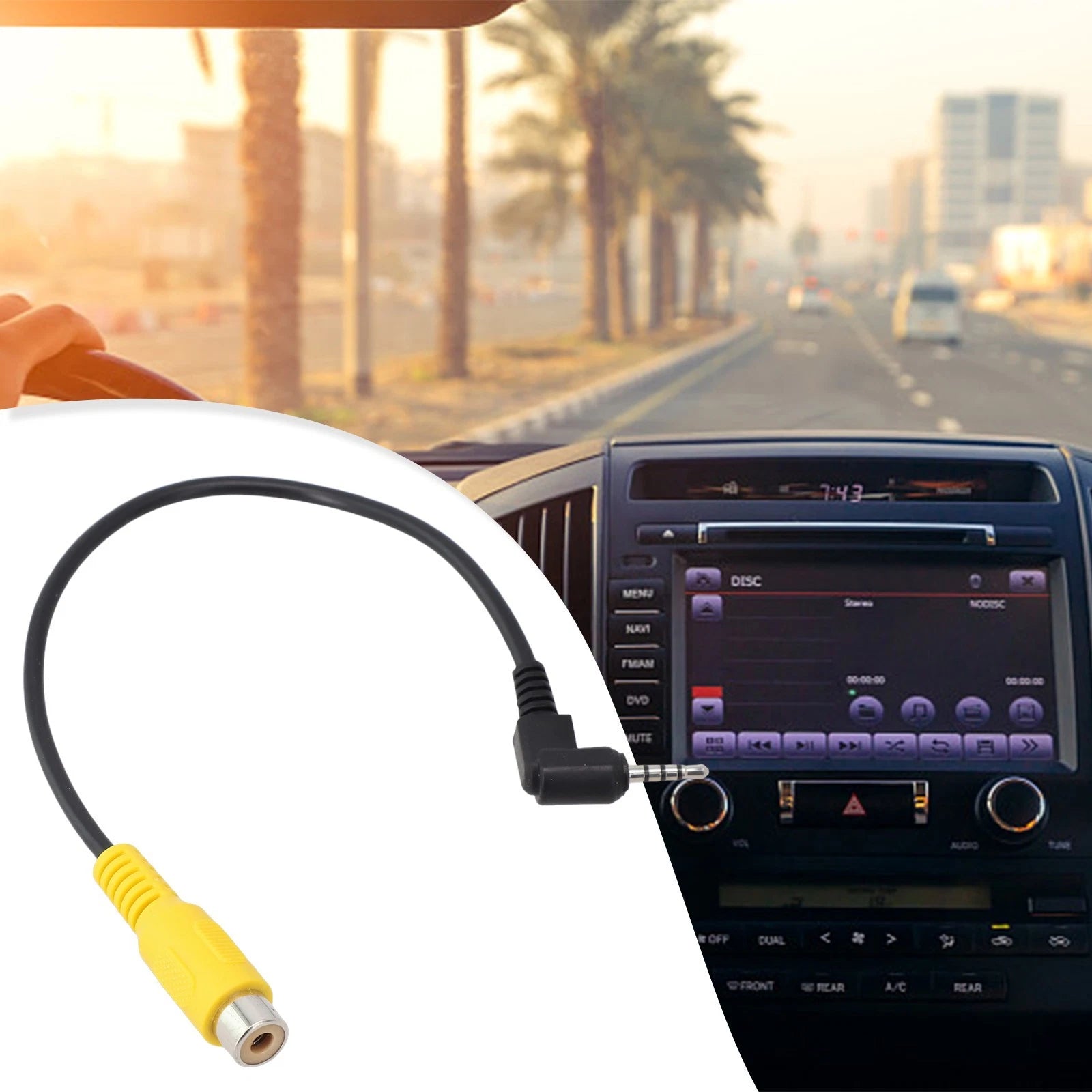 Car Rear View Reverse Parking Camera Converter Cable For Car