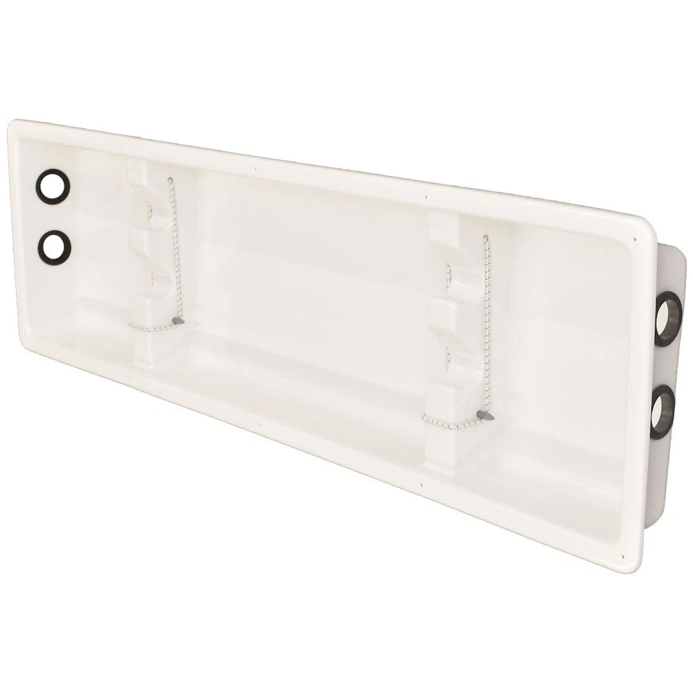Blue Wave Boat Fishing Rod Holder Box | 52 1/2 X 13 1/2 Inch White