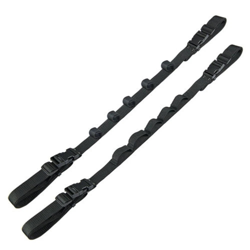 For Car Roof Fishing Rod Rack Pole Holder Strap For 2 Pack 5 Slot