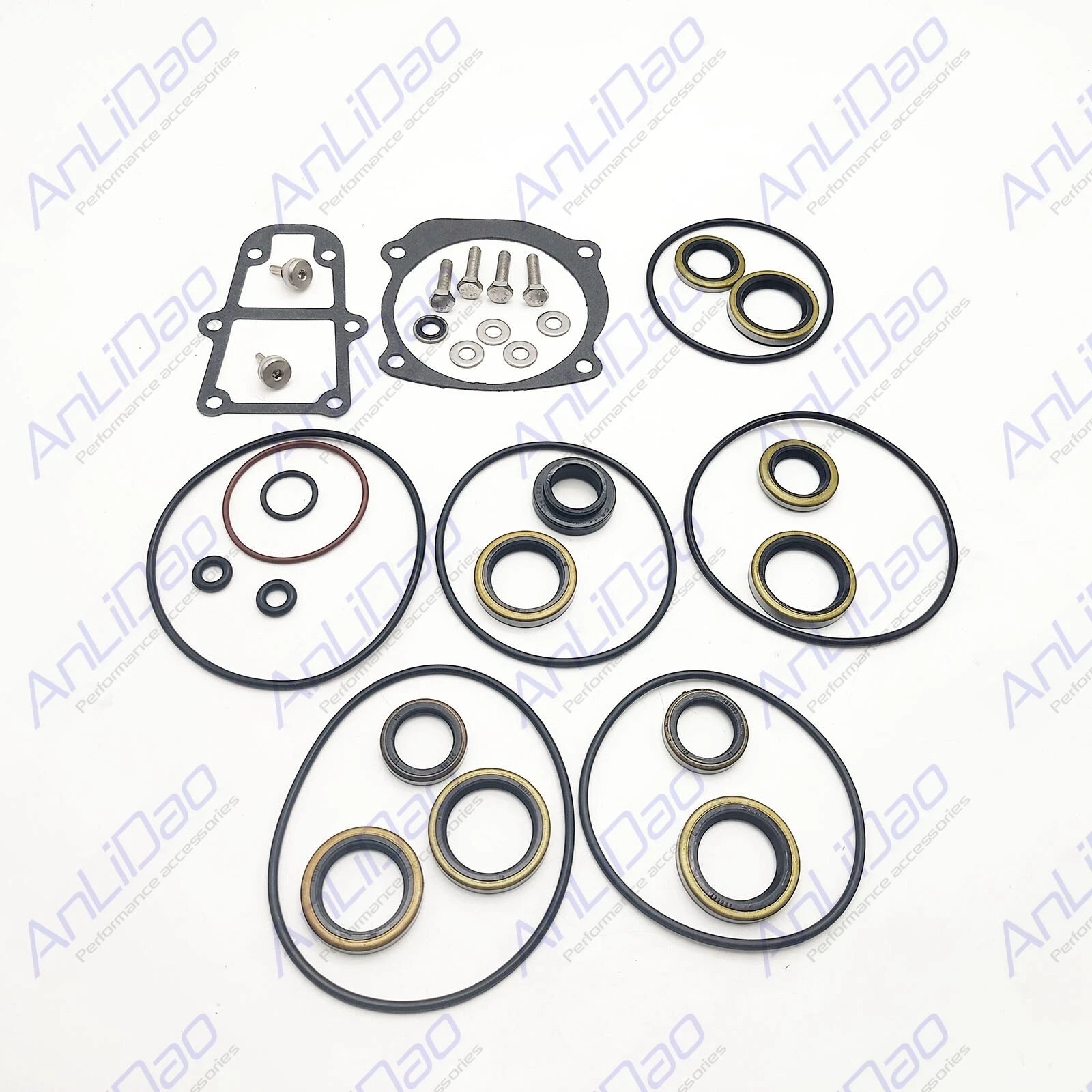 Fit Evinrude Johnson Outboard Gearcase Lower Unit Seal Kit 5006373
