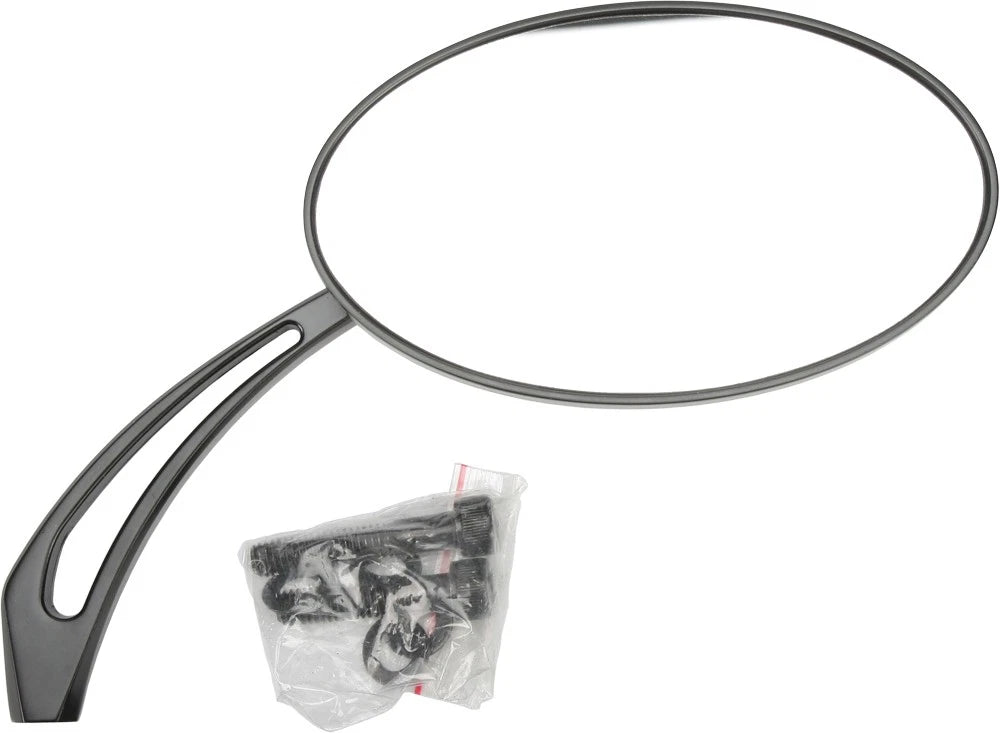 Harddrive Oval Arrow Mirror Black – Fits Harley Davidson Xg & Xl