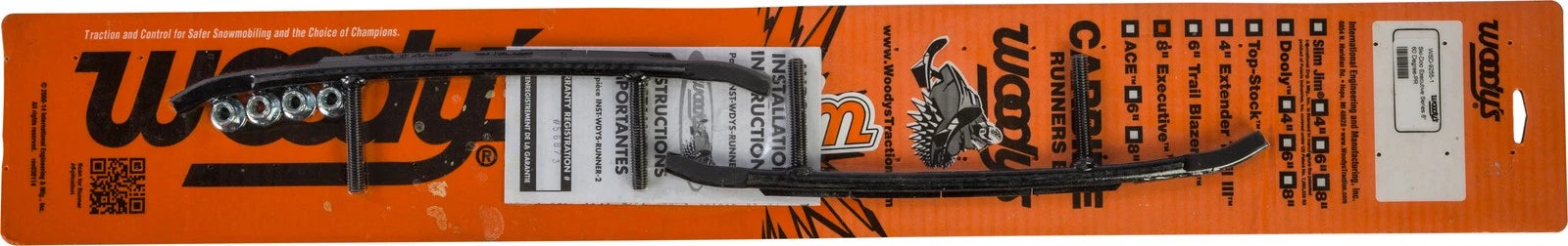 Woodys 8-inch Carbide Runners Wsd-9255 For Ski-doo Snowmobiles
