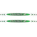Starcraft Boat Graphic Decal White Green Black 42 Inch Pair by Starcraft