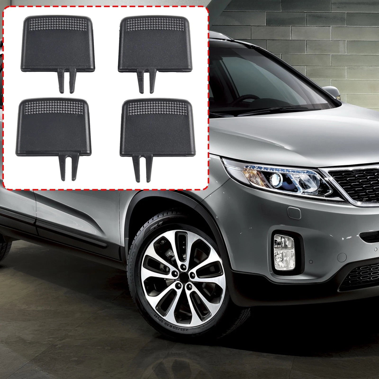 17) High Performance Tab Clip Repair Kit For Kia Sorento Front Ac Air