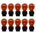 10 Pack Replacement 3157 Clear /Amber Tail Signal Brake Light Bulbs