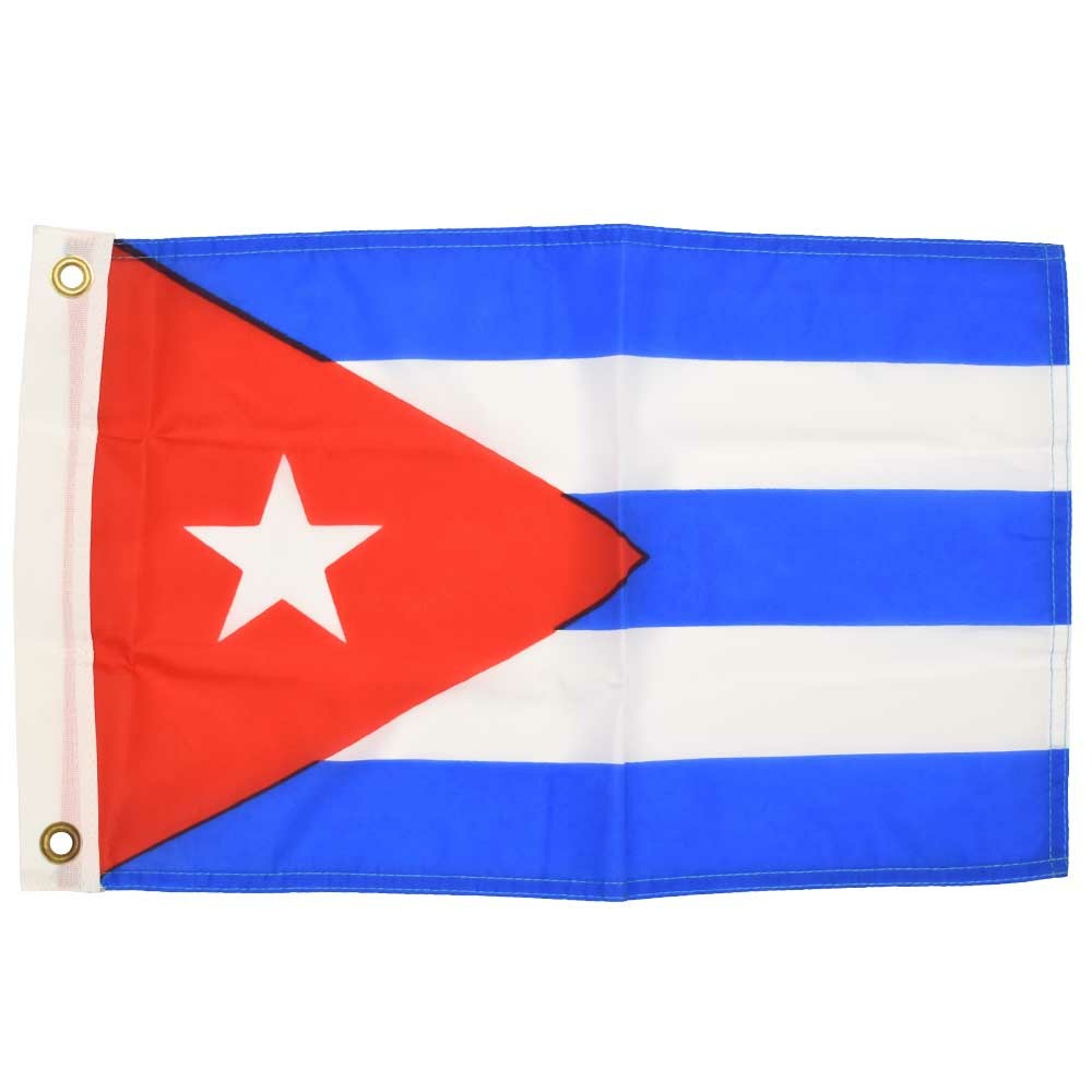 Boat Courtesy Flag Cuba Red White Blue