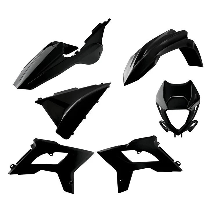 Polisport Plastic Kit Beta Rr 125-480 2t+4t 2018-2019, 2022 Black