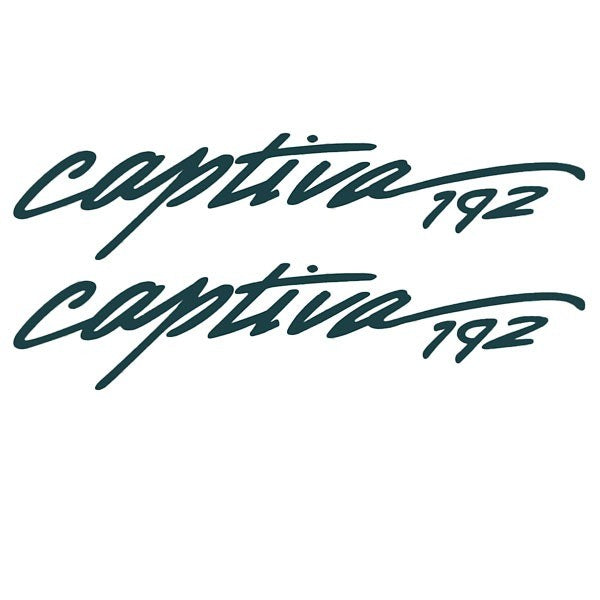 Rinker Boat Model Decal Captiva 192 Forest Green Stickers Pair by Rinker