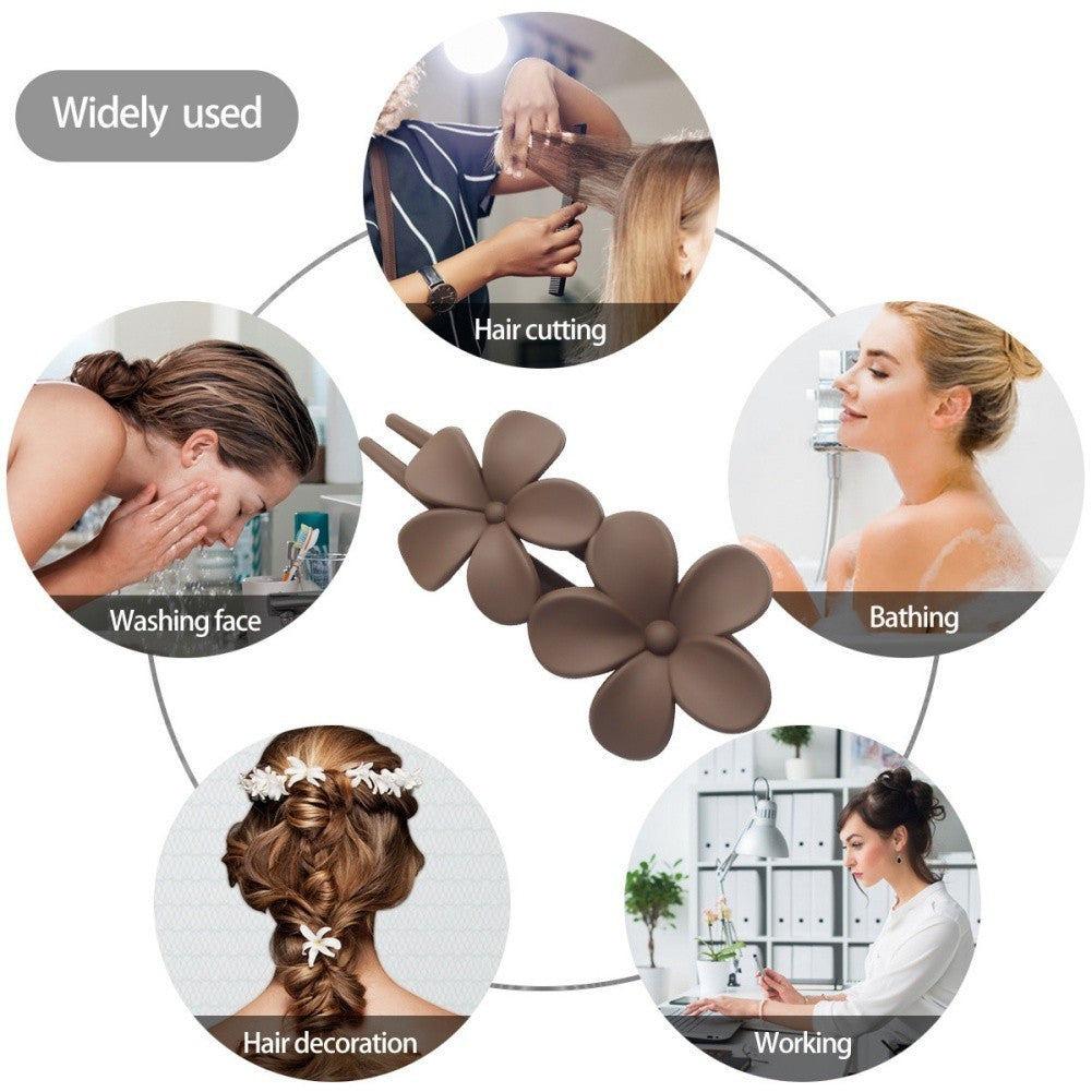 Flower Hair Clip Secure Grip