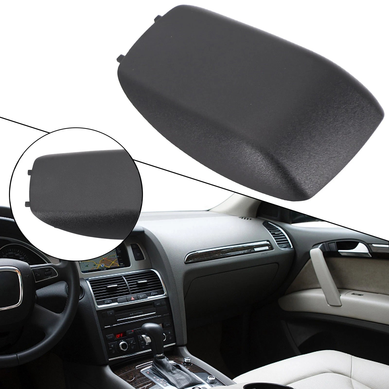Matte Black Rear Cover For Key Perfect Car Interior Decoration