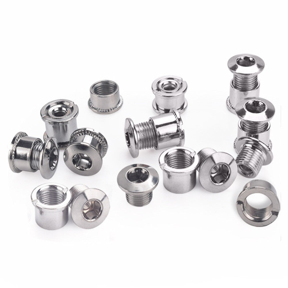 High Strength Steel Crankset Bolts Silver