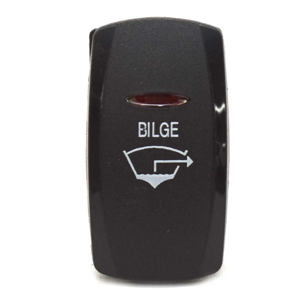 Carling Boat Rocker Switch | 2 Position Black Bilge 20a 12V