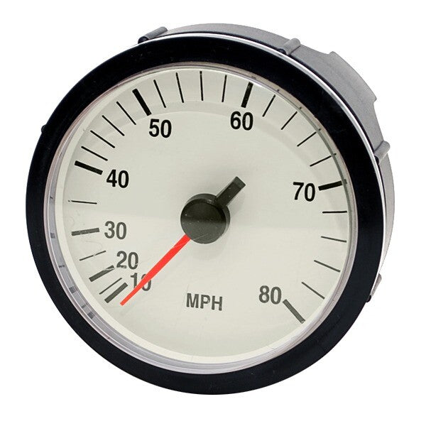 Faria Speedometer Gauge SE9766A | 4 1/4 Inch Off-White by Faria