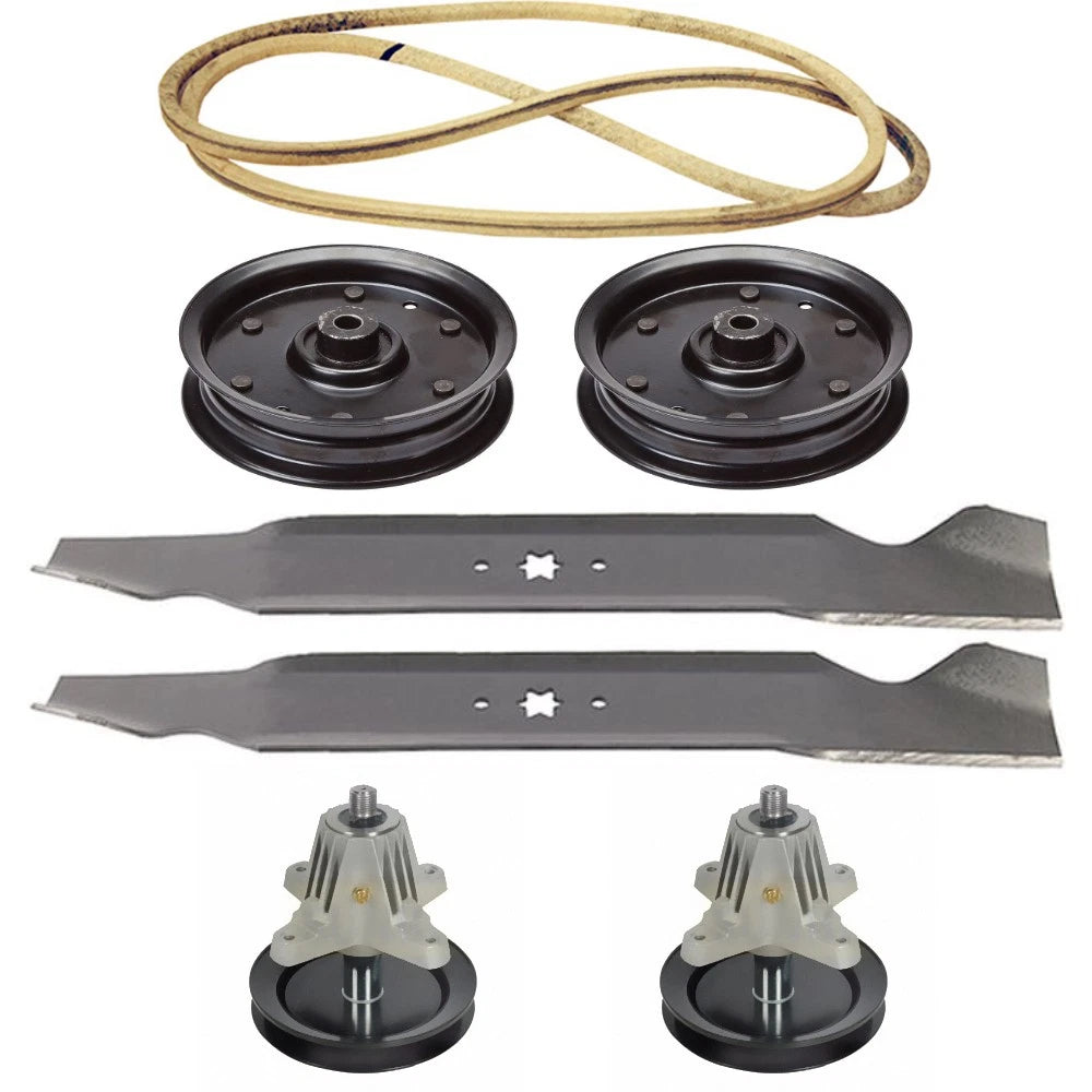 42" Mower Deck Rebuild Kit Spindles Blades Belt Fits Cub Cadet
